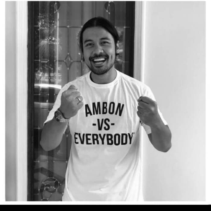 Kaos Baju Combed 30S Distro AMBON VS EVERYBODY polos custom indonesia