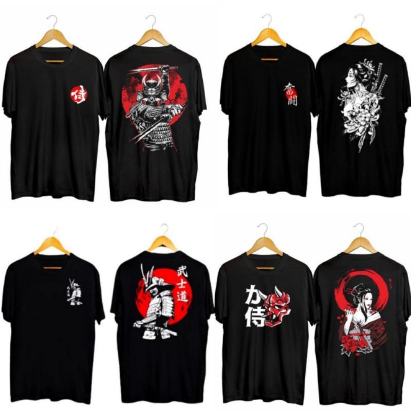 KAOS SAMURAI JEPANG (GROSIR) | KAOS JEPANG | KAOS SAMURAI DISTRO