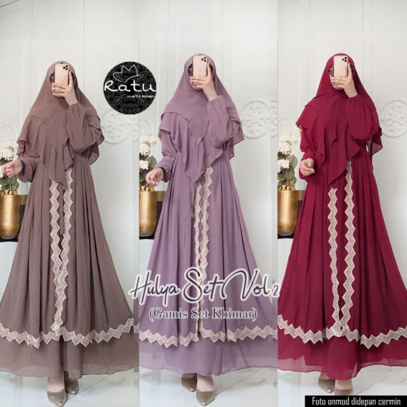 REALPICT HULYA SET VOL 2 BY RATU LD 116 PB 139 BAHAN CERUTY PREMIUM TERMURAH TERLARIS BEST SELLER RE