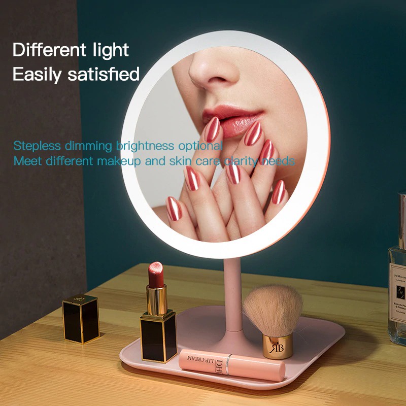 ORZ Cermin Make Up dengan Lampu LED Ring Light - HZJ-033 - White