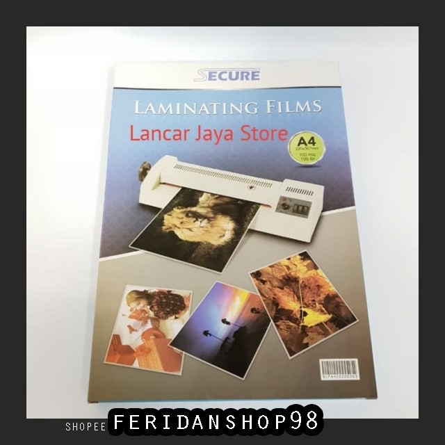 

BT329 PLASTIK LAMINATING SECURE BEST UKURAN A4 100 MICRON LAMINATING FILM A4 BY FERIDANSHOP98