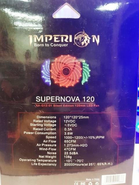 Fan Casing 12Cm Imperion Supernova FA-G12-01 Silent Edition