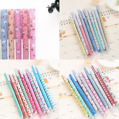 

☏ Pulpen Warna Set Flower And Animal Isi 10 - Polkadot Besar ➪