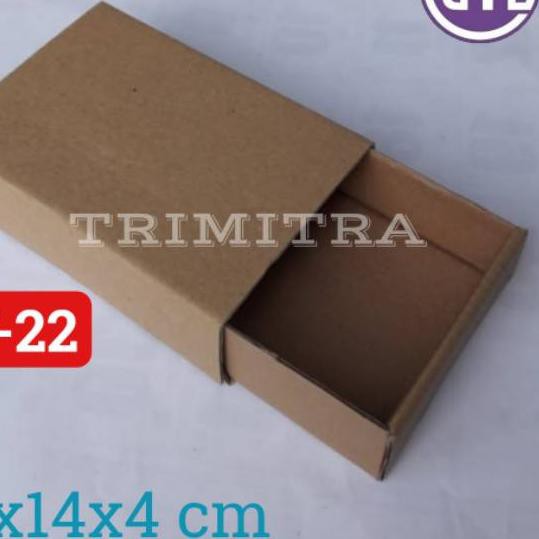 

✢SEGERA BELI KOTAK ST-22 KARDUS SLIDING KARTON BOX COKLAT AKSESORIS SOUVENIR 463++