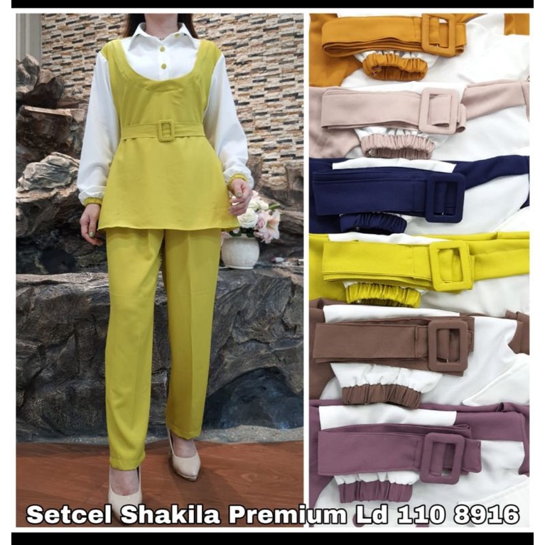 SETCEL SHAKILA IMPOR SETELAN SHAKILA SLETING GESPER