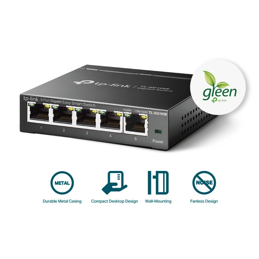 Desktop Switch TP-LINK TL-SG105E 5-PORT Gigabit- Hub TP Link TL SG105E