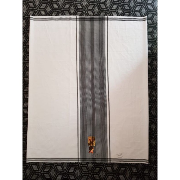 Cinta - Sarung HDS Polos Putih Tumpal Salur
