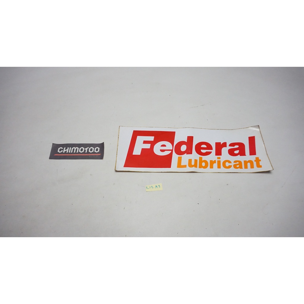 stiker federal lubricant