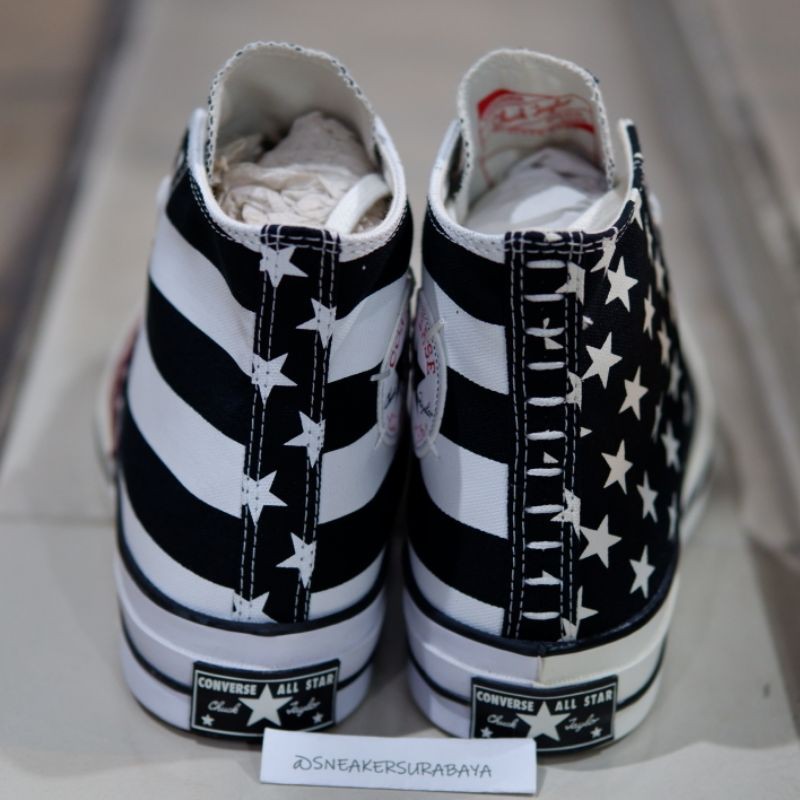 Converse Chuck Taylor 1970s Hi Restructured American Flag Black CT 70 CT 70s