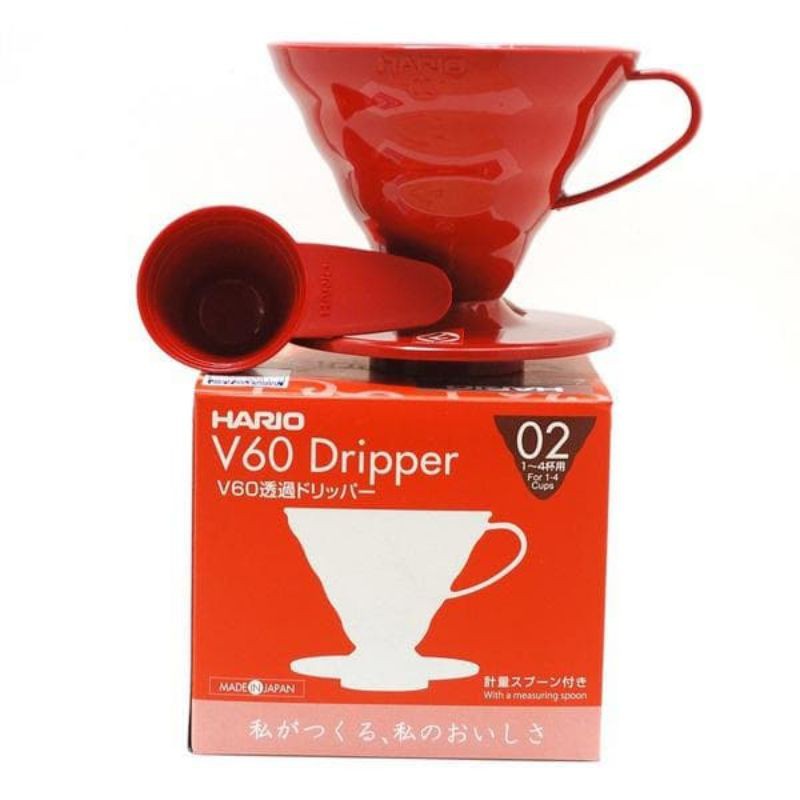 PAKET HARIO COFFEE DRIPPER V60 + PAPER FILTER SIZE 01 02 POUR OVER KIT