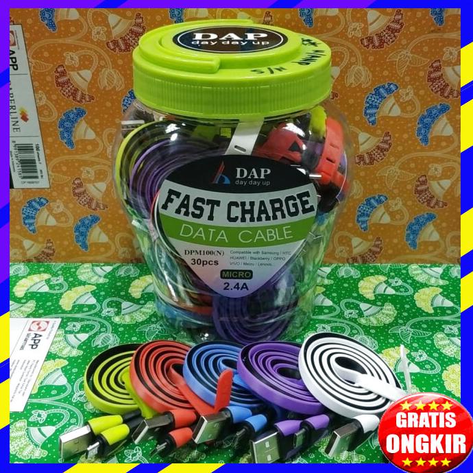 ACC HP KABEL DATA MICRO USB CHARGER DAP DPM100 FAST CHARGING