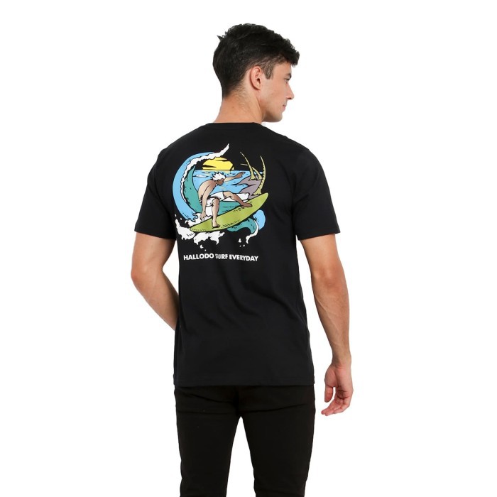 Hallodo Men Graphic Surf Tshirt ORIGINAL Kaos  Pantai 