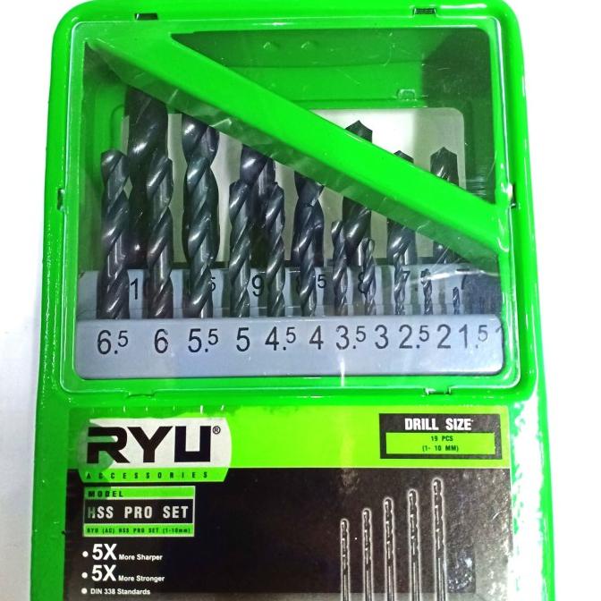 Mata Bor Besi HSS PRO Set 19pcs Tekiro Ryu