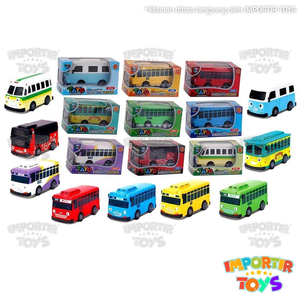 Mainan Mobil Anak Tayo Minibus Warna Warni Toys Kid Car Mainan Edukasi