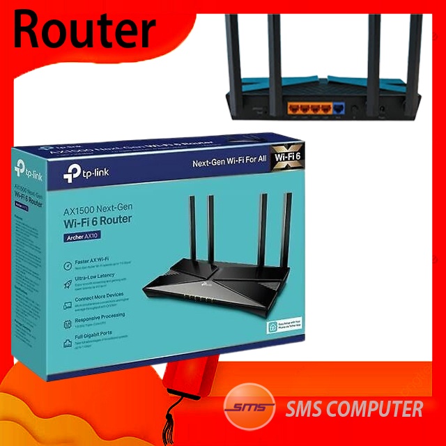 Tp-link Archer AX10 AX1500 WIFI 6 Wireless Router Tplink AX 10 AX 1500