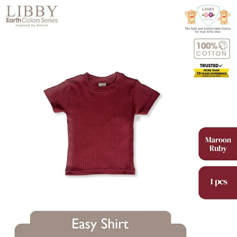 Libby Easy Shirt Colour 1Set Isi 3Pcs (LB-ESC) - Kaos Oblong Anak