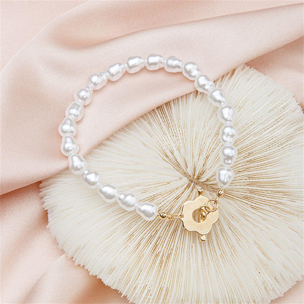 Lily Mutiara Gelang Kepribadian Temperamen Aksesoris Pesta Hadiah Perhiasan Cahaya Mewah Bangle