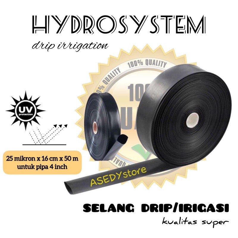 Selang Drip 16 cm 50 meter - pipa 4 inch Selang Pertanian Selang Irigasi