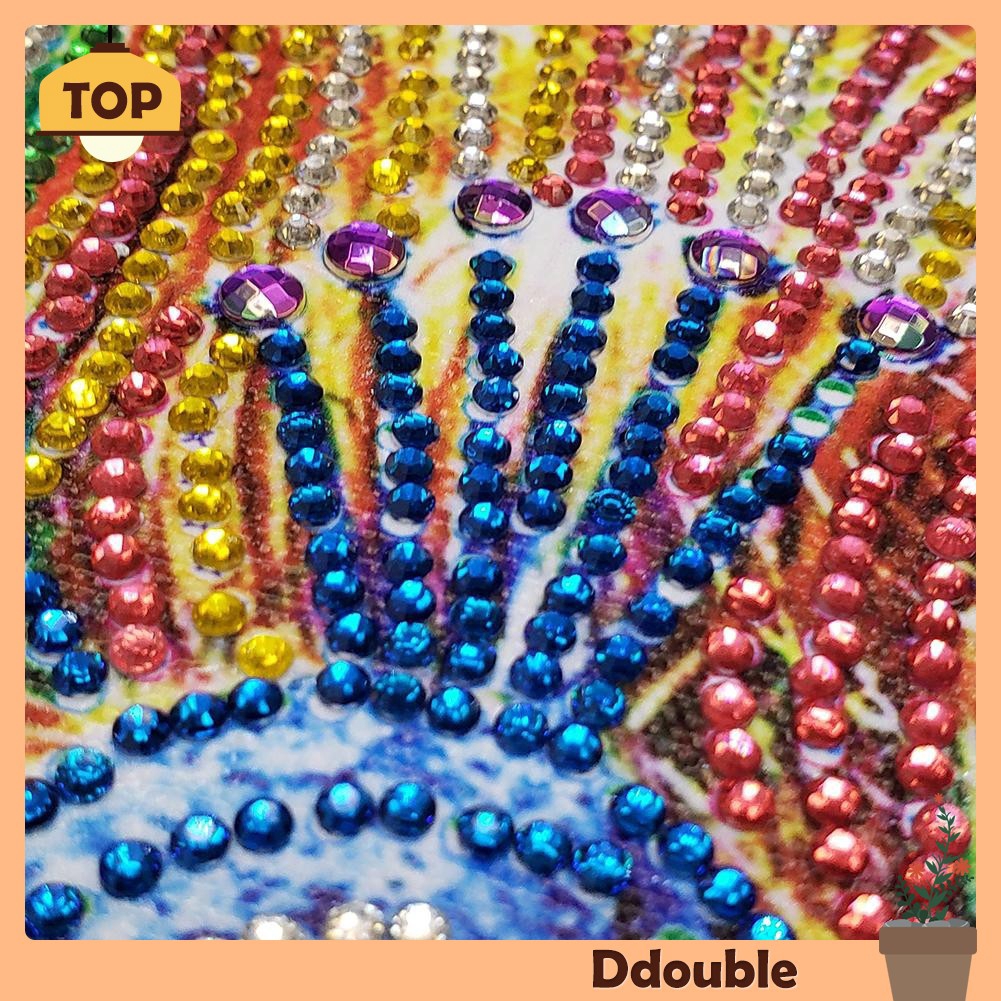 DIY Lukisan Diamond 5D dengan Gambar Burung  Merak  dan 