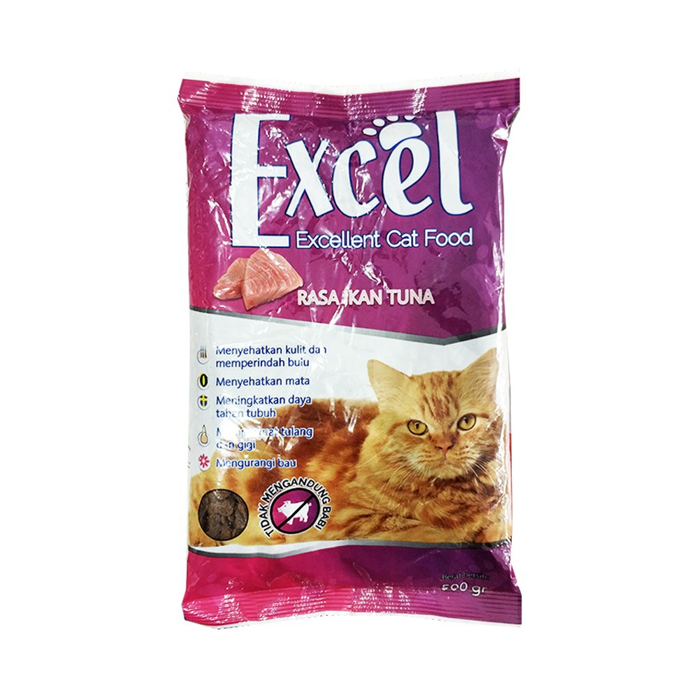 Makanan kucing Excel 500gr Makanan kucing excel