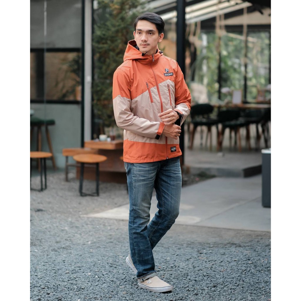 Jaket Parasut Hiking Waterproof New Amz Green-Jaket Parasut Gunung Murah Black-Jaket Anti Air