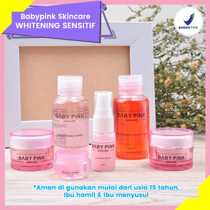 Baby Pink Skincare Sensitif Series Menghilangkan Bruntusan &amp; Bekas Merah Jerawat BPOM Aman Halal