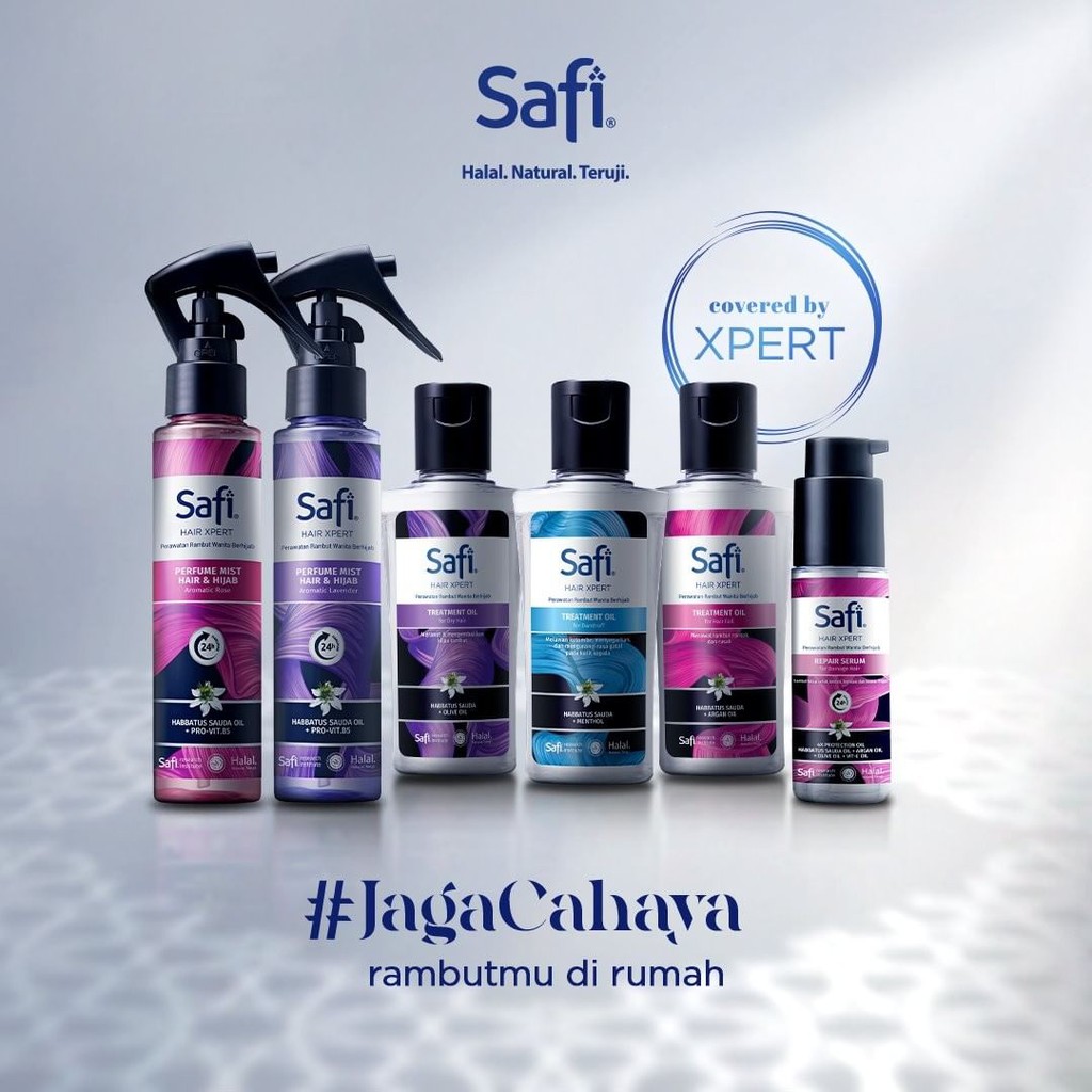 ✨LACIKOSME✨ SAFI HAIR XPERT HAIR MIST &amp; HIJAB - TREATMENT OIL REPAIR SERUM RAMBUT