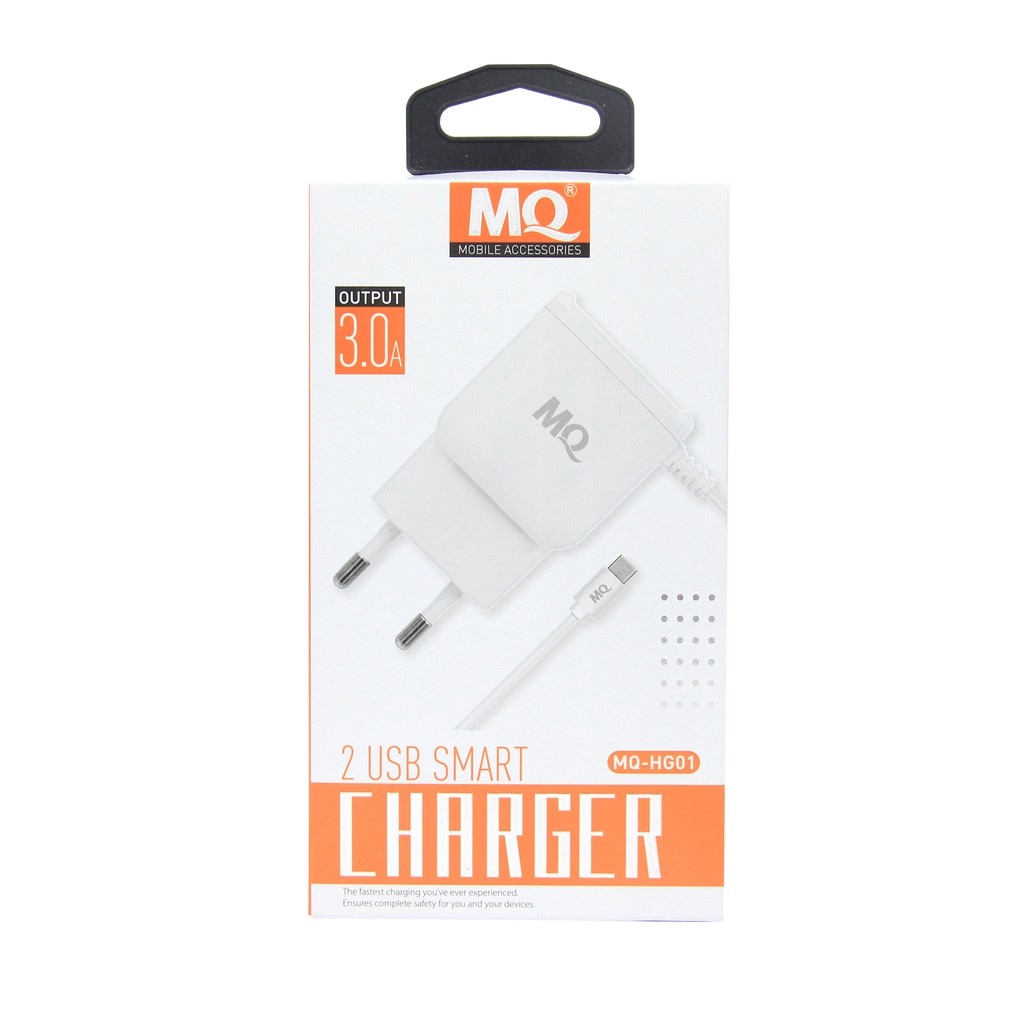 MQ Charger Fast USB 3.0A Dual Output MQ-HG01 - Garansi Resmi 1 Tahun