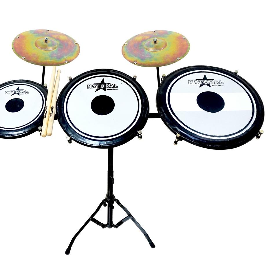 Wow Murah Meriah.. GROSIR TAMTAM DRUMB 2 SIMBAL (BONUS STIK) BERKUALITAS / TAMTAM PENGAMEN / TAMTAM 