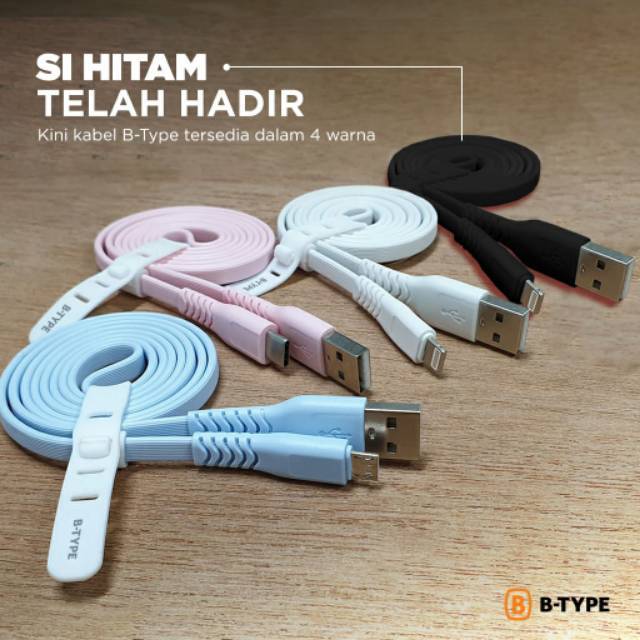 Kabel Data USB Type C 100cm Merk B-TYPE