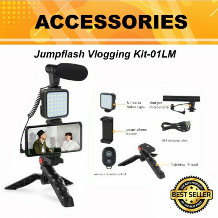 VLOGGING KIT KIT-01LM / VLOGGING KIT COMBO 5 ITEM FOR VIDEO VLOGGING