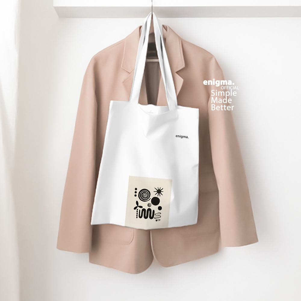 TERBARU TOTEBAG KANVAS AESTHETICS ORIGINAL ENIGMA OFFICIAL TOTEBAG WANITA TAS TOTE BAG