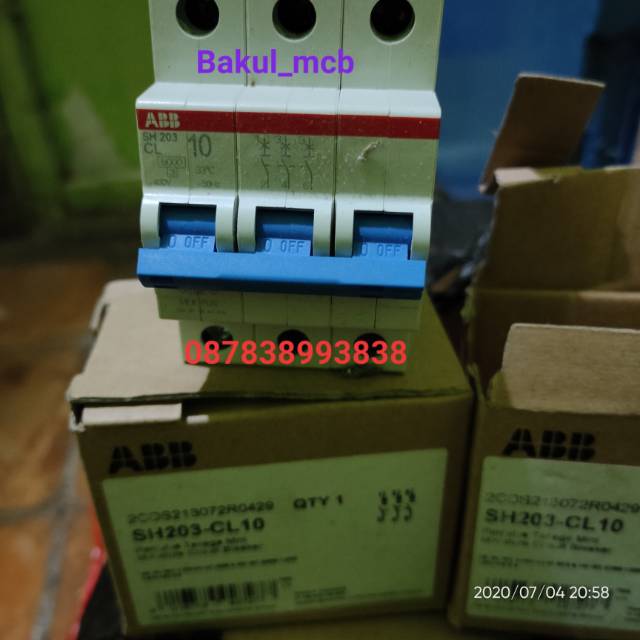 MCB ABB 3phase 10A