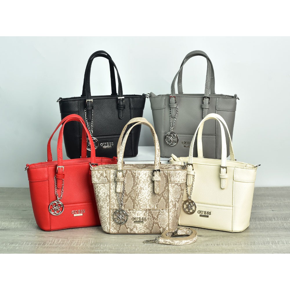Tas Guess Delaney Tote Mini Saffiano Leather