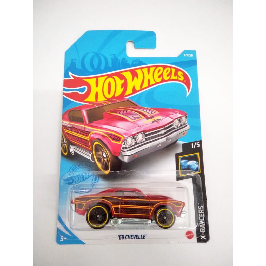 Diecast Hot Wheels 69 CHEVELLE Mobil Mainan Anak Merah HW Hotwheels