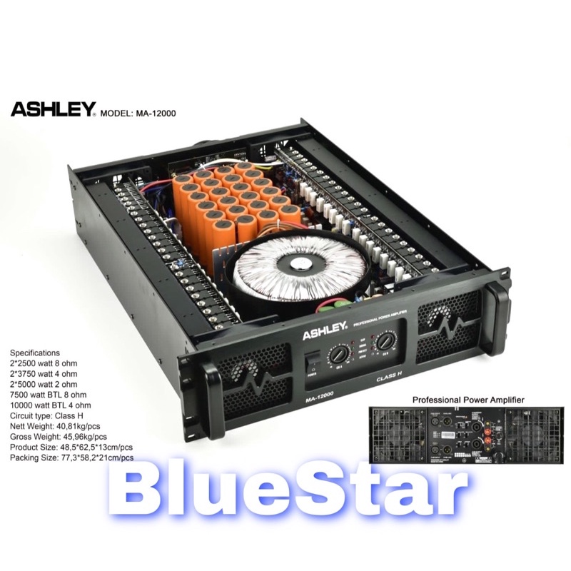 Power Ashley MA 12000 Original Amplifier MA12000 Class H