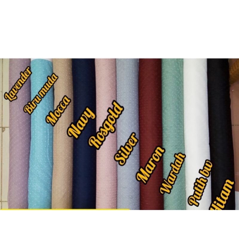 Kain bahan Tulle polkadot / bahan brokat DOT,bahan kebaya.