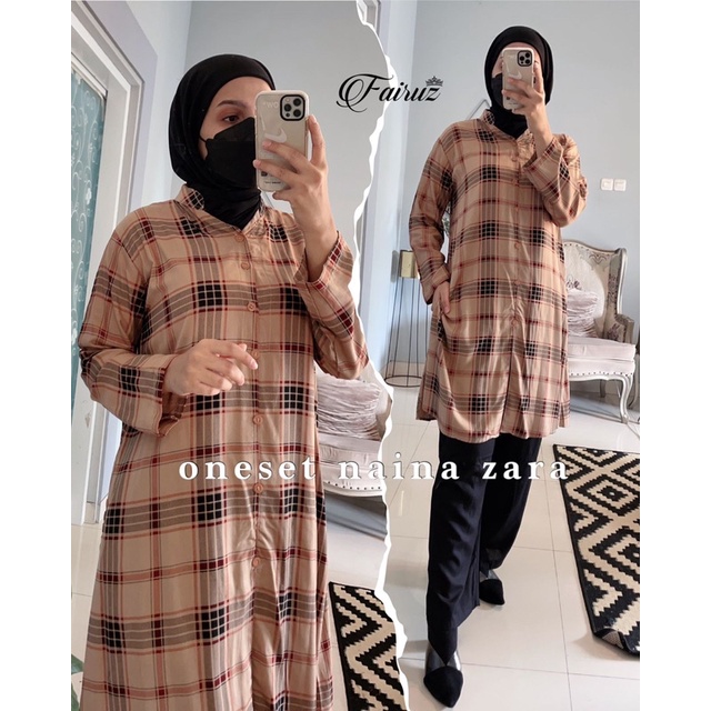 Daster Arab FAIRUZ NAINA Baju Setelan Katun Rayon Zara Premium