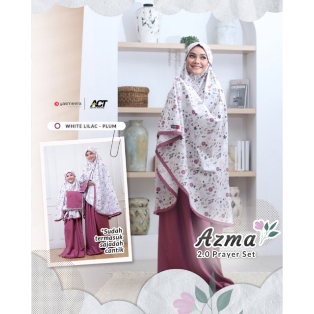 mukena jumbo dewasa azma by yasmeera