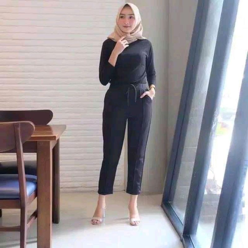 CELANA DOTY CREPE / CELANA DOTY / CREPE DOTY PANTS / CELANA PANJANG PEREMPUAN / CELANA PEREMPUAN