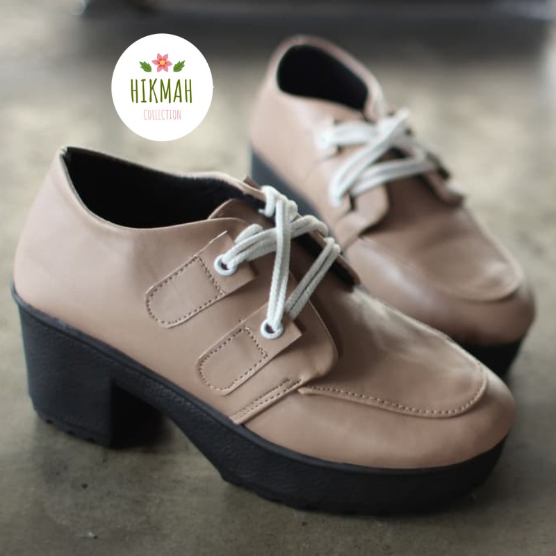 Sepatu Boots Heels Wanita LUMINOS Tali Hak 7 Cm