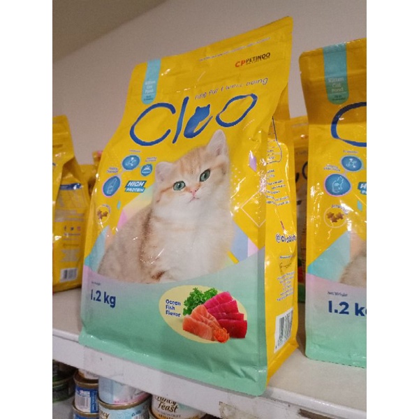 Makanan Kucing - CLEO kitten cat food rasa ocean fish flavor 1,2kg