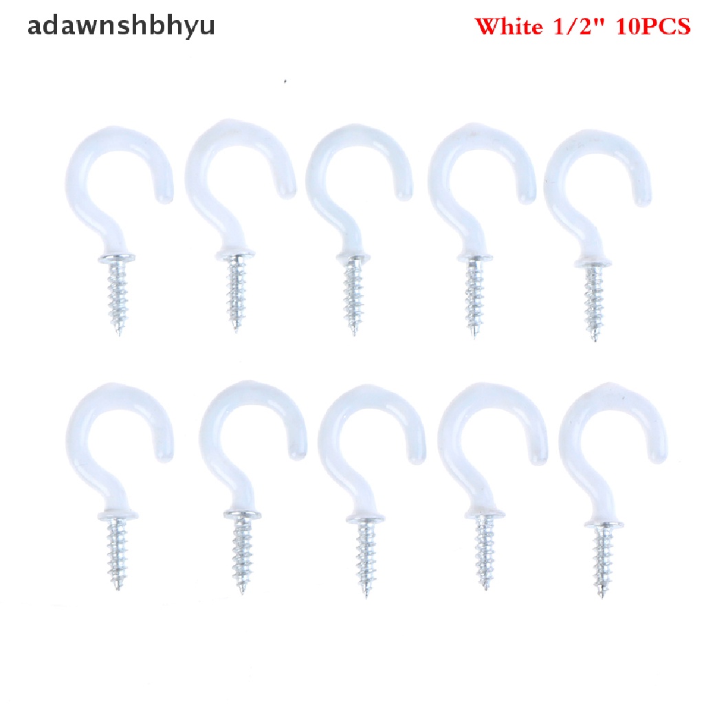 Adawnshbhyu 10Pcs Mug Shouldered Hanger Cup Hooks Heavy Duty Screw-In Ceiling Hooks Cup