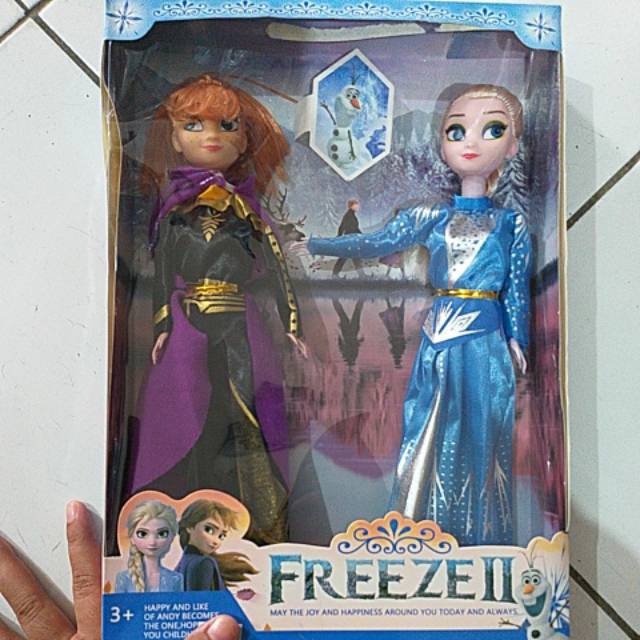 Boneka barbie elsa anna frozen