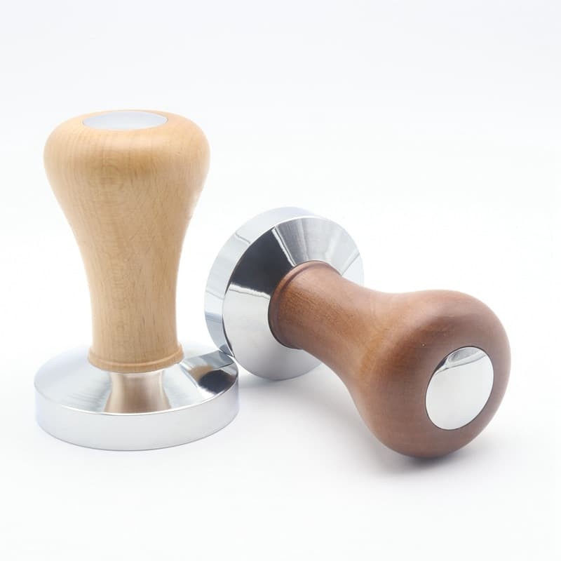 Jual Tamper Kopi Espreso 51 mm Stainless Gagang Kayu Coffee Tamper