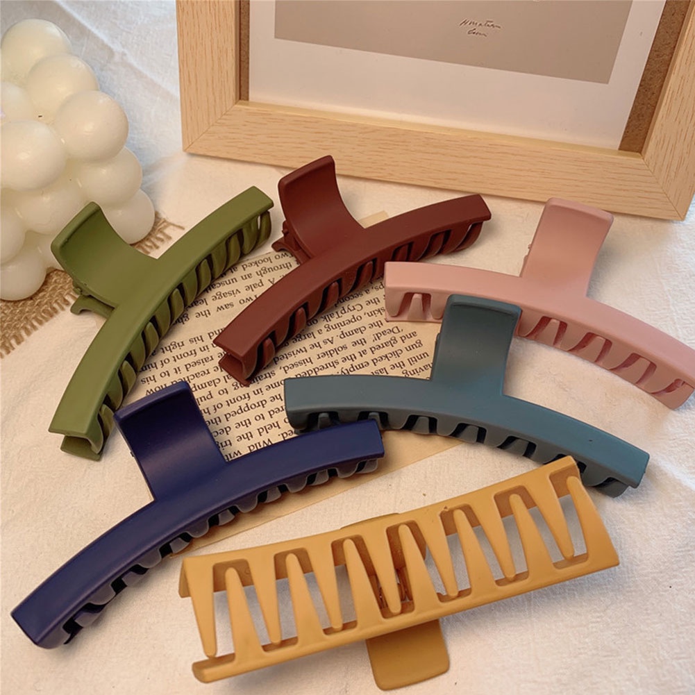 【TK】 Women Elegant Frosted Acrylic Hair Clips Girls Hair Accessories