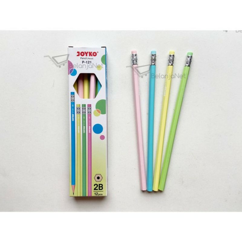 

[AJS] Pensil JOYKO 2B P-121 Warna Pastel/Pencil Pastel Colour