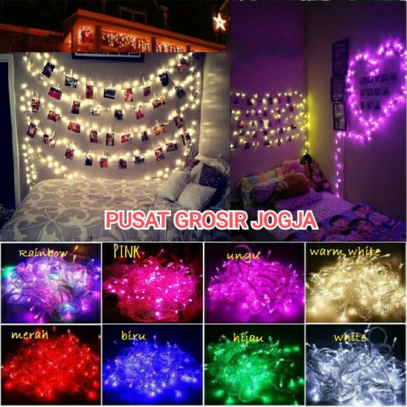 LAMPU TUMBLR 10 METER/ LAMPU NATAL LED 10 METER /LAMPU HIAS TUMBLER