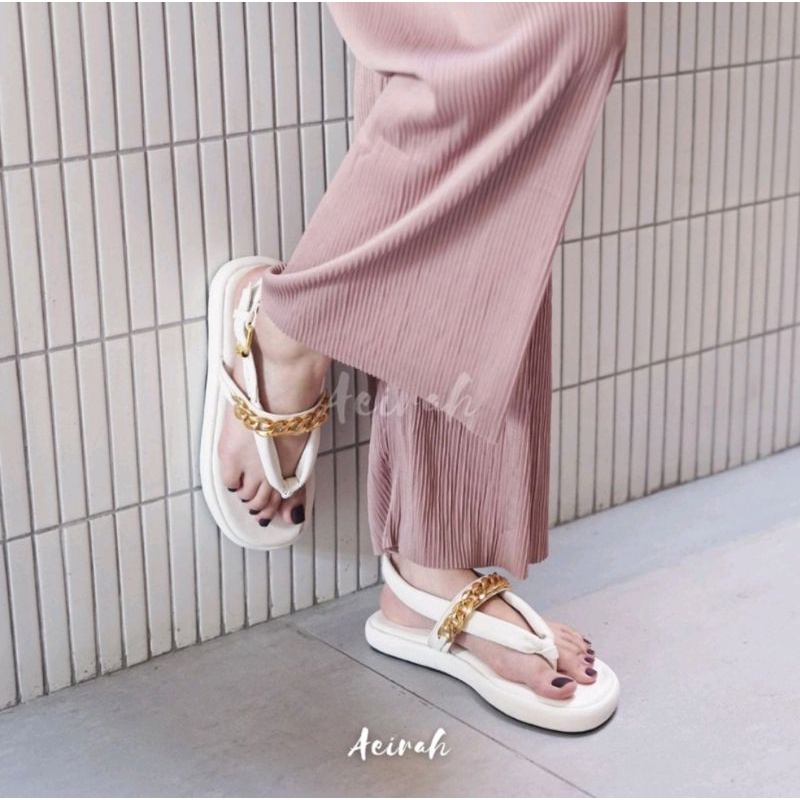 ABBUSHOES Bk 10 flip pop sepon super tali rantai 3cm