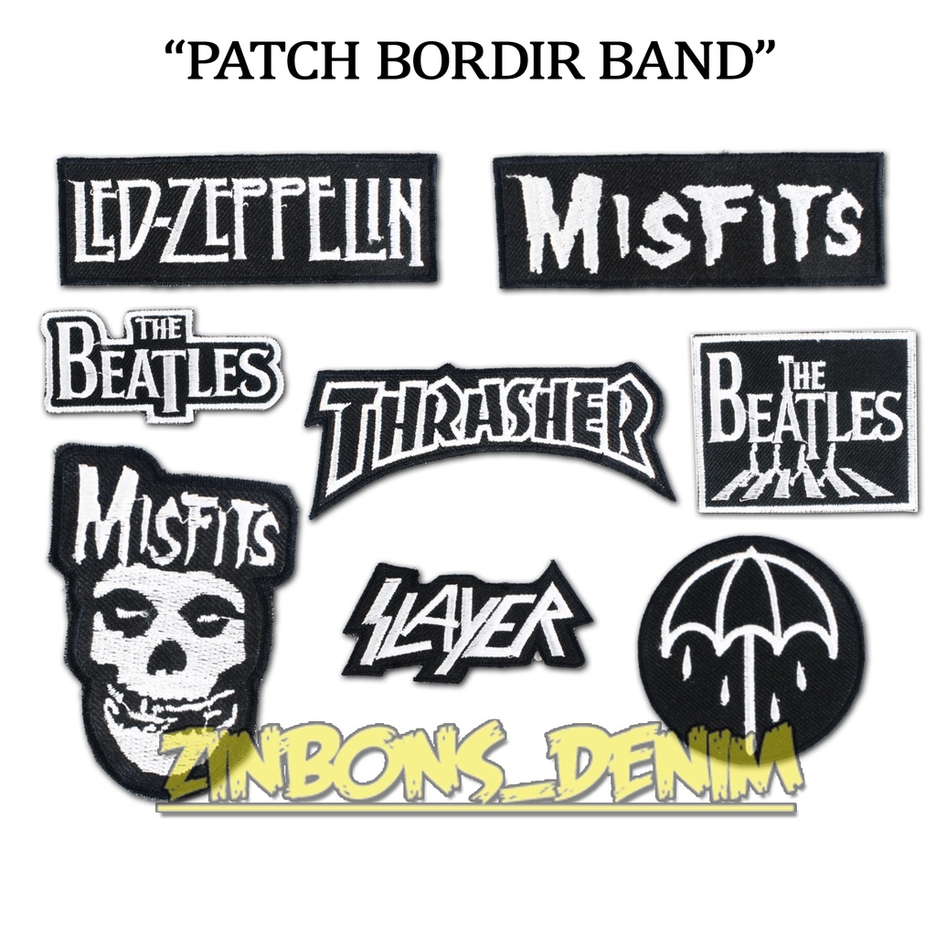 Patch bordir emblem patch band patch band luar patch keren emblem band termurah dan terlaris